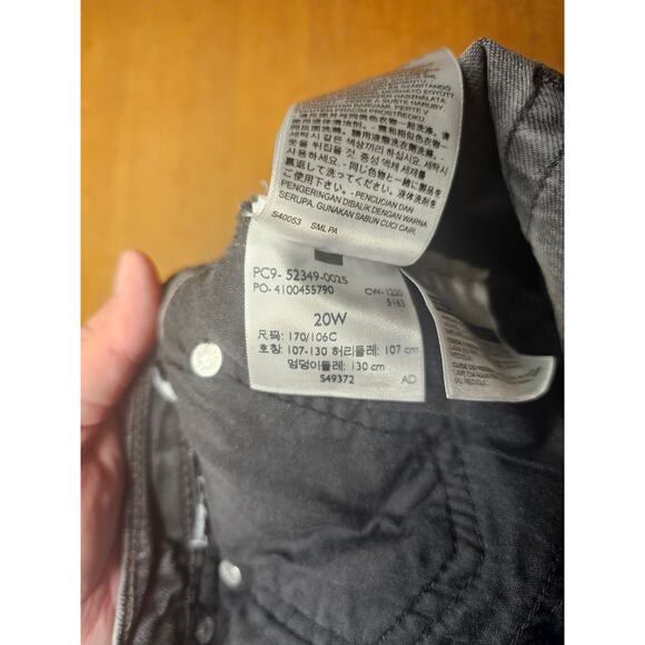 Levi's Denim Jeans Wedgie Skinny Womens Button Fly Plus Size 20w (726) - Picture 4 of 12